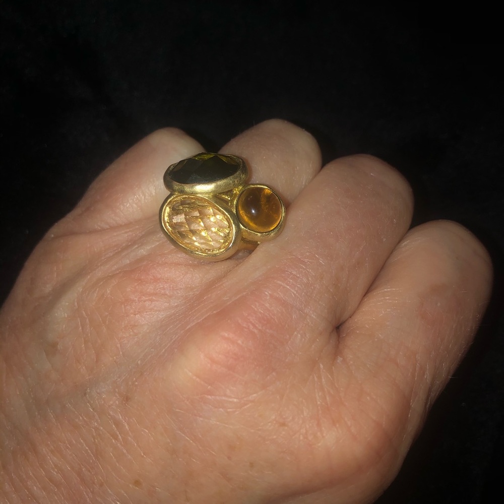 Unique Three Stone Ring - image 5